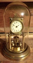 Antique Brass Suspension Anniversary Clock.