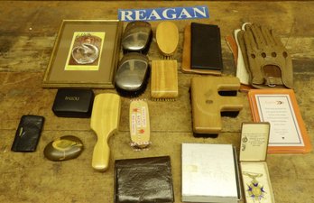 Men's Vanity Accessories And Bob Feller Autograph Photo