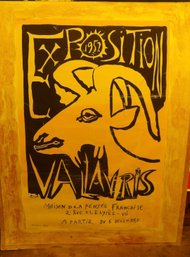 Vintage 1952 Picasso Poster For The Vallauris Exposition