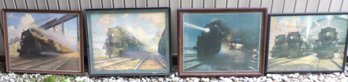 1930s Group Of Four Pennsylvania Railroad Locomotive Engines Advertising Prints By Grif Teller