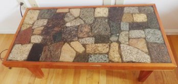 Rare Maine Specimen Granite Coffee Table