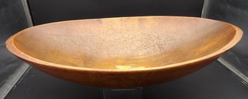 Antique Country Primitive Oval Wood Trencher Dough Bowl.