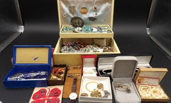 Large Collection Of Estate Costume Jewelry