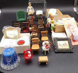 Miscellaneous Lot Of Doll House Furniture And Accessories