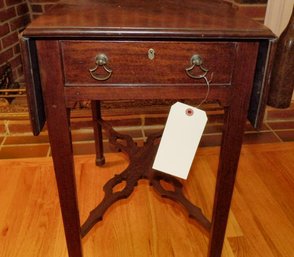 English Mahogany Rare Small Chippendale Period Side Table