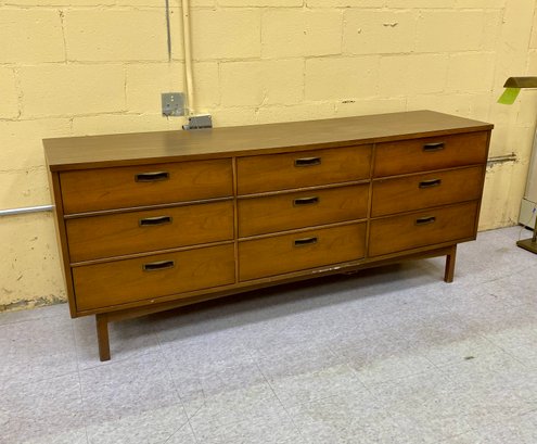 Vintage Mid Century  Modern Chest Console With Mirror