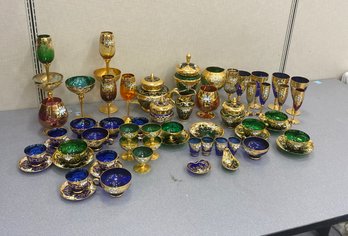 Assorted Venetian Style Glass