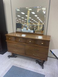 Mid Century Modern Chest With Mirror