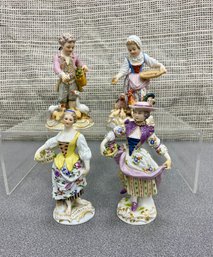 Four Antique Meissen Figures