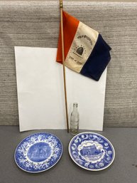 Poughkeepsie Items Including Vassar College Plate