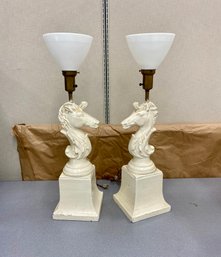 Pair Mid Century Lamps