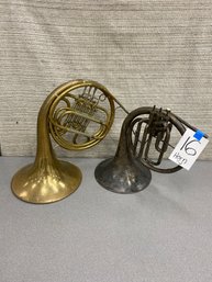 Two Vintage Horns