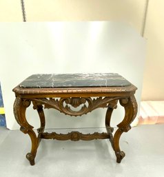 Antique Carved Marble Top Table