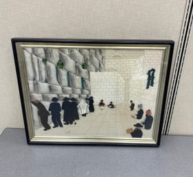 Felt And Fabric Framed Judaica Art