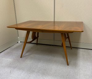 Mid-Century Modern Walnut Extension Dining Table