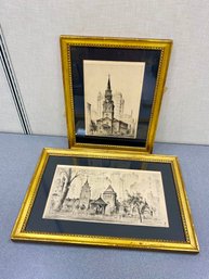 Framed New York City Art F.W. W. Hoppe