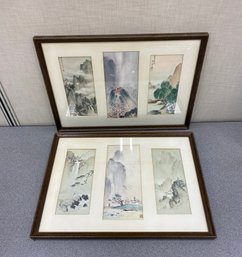 Two Chinese School Signed And Framed Artworks