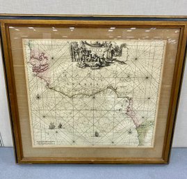 Framed Map Of  Guinea