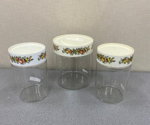 Pyrex Glass Canisters