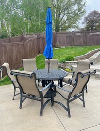 Outdoor Pool Patio 6 Chair Table Set***NO UMBRELLA***