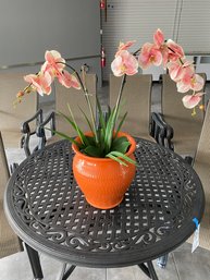 Faux Potted Orchid