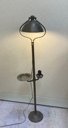 Vintage Ashtray Floor Lamp Smoking Stand With Match Holder