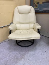 Mid-Century Style Upholstered Reclining Lounge Chair