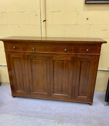 Exceptional Quality Inlaid Italian Baroque Style Credenza