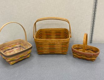 Three Longaberger Baskets