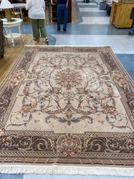 Handmade Oriental French Aubusson Style Carpet