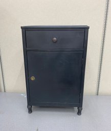 Antique Vintage Fire Proof Cabinet With Label