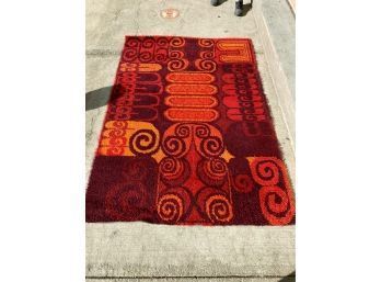 Vintage Mid Century Modern Style Rug