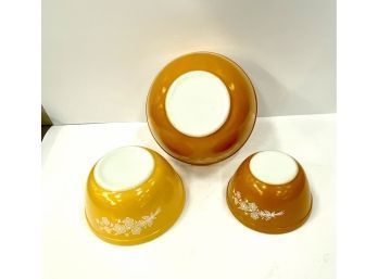 Three Pyrex Bowls