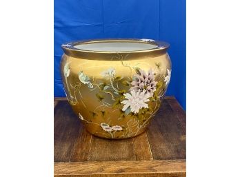 Large Asian Style Porcelain Planter