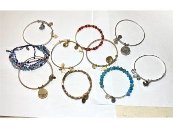 Ten Alex & Ani Bangle Bracelets