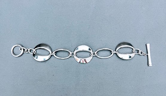 Ella Sterling Silver Bracelet  From Portals Collection, 7.25' Long, Total Weight 21g