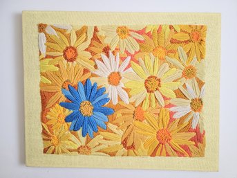 Crazy Daisy Fiber Arts - Hand Made Art 1970's Mcm