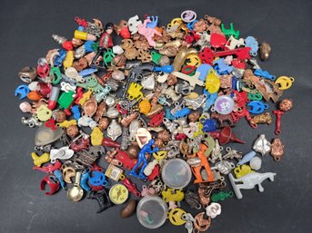 Charms From Vending Machines Crackerjack Bread Ties 1930-1960's - Large Lot