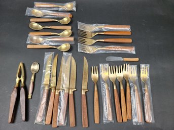 Bronze And Rosewood Cutlery - Mcm