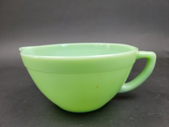 Fire King Jadeite Batter Bowl, Handled Mixing Batter Bowl, Fire King Oven Ware, Jadeite