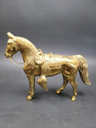 Large Metal Brass Horse