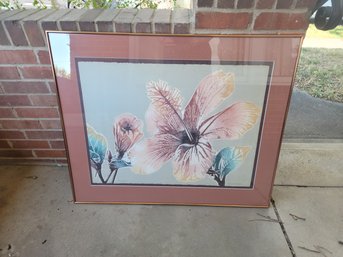 Catherine Ruane O'Connor 'Hibiscus III' Original Color Etching Art Pencil Signed