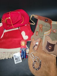 Little Boy And Little Girl Antique Cowboy And Cow Girl Costumes