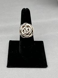 Vintage 925 Floral Rose Ring Size 7 - 5 Grams