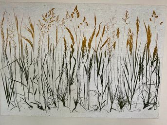 Silk Screen Tall Grasses  - Mcm Art