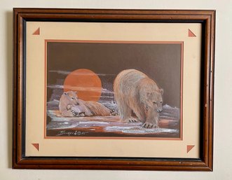 CAROLE BOURDO Polar Bears 1985  Early Work