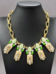 J Crew Statement Necklace With Little Angels Deco Chunky Statement Necklace Retail $70