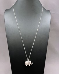 Brighton 'Elphy' Elephant Necklace, 26' Long With 2' Extension
