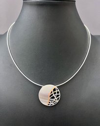 Breuning Rose Gold Plated Sterling Silver Pendant With Diamonds Retail $250