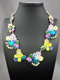 Talbots Oprah Magazine Collections Floral Necklace - 18' Long With 3' Extension, 1.75' Wide